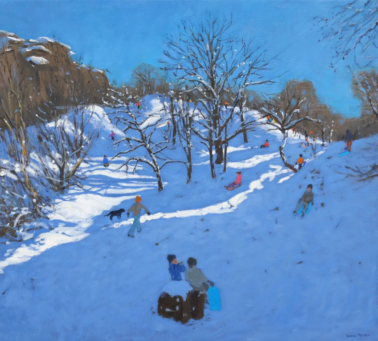Andrew Macara - sledgers at black rocks, wirksworth